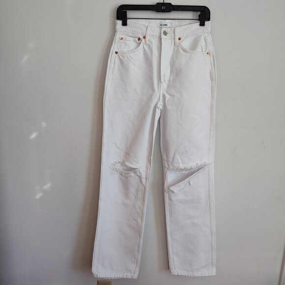 Re/Done Denim - Ladies SZ 27 Re/Done Vintage White  90's High-Rise Loose Jean